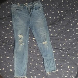 Vigoss Ace Skinny Distressed Blue Women's Jeans